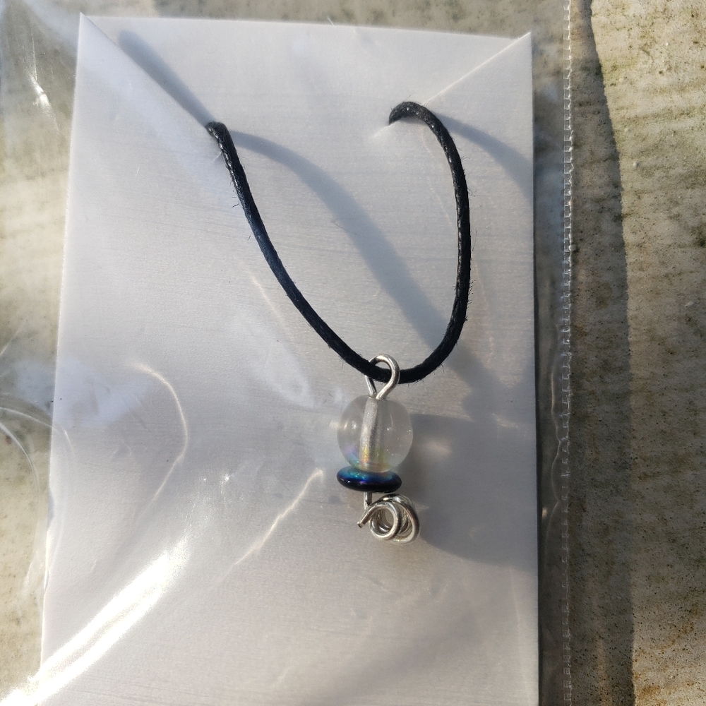 Glass bead necklace
